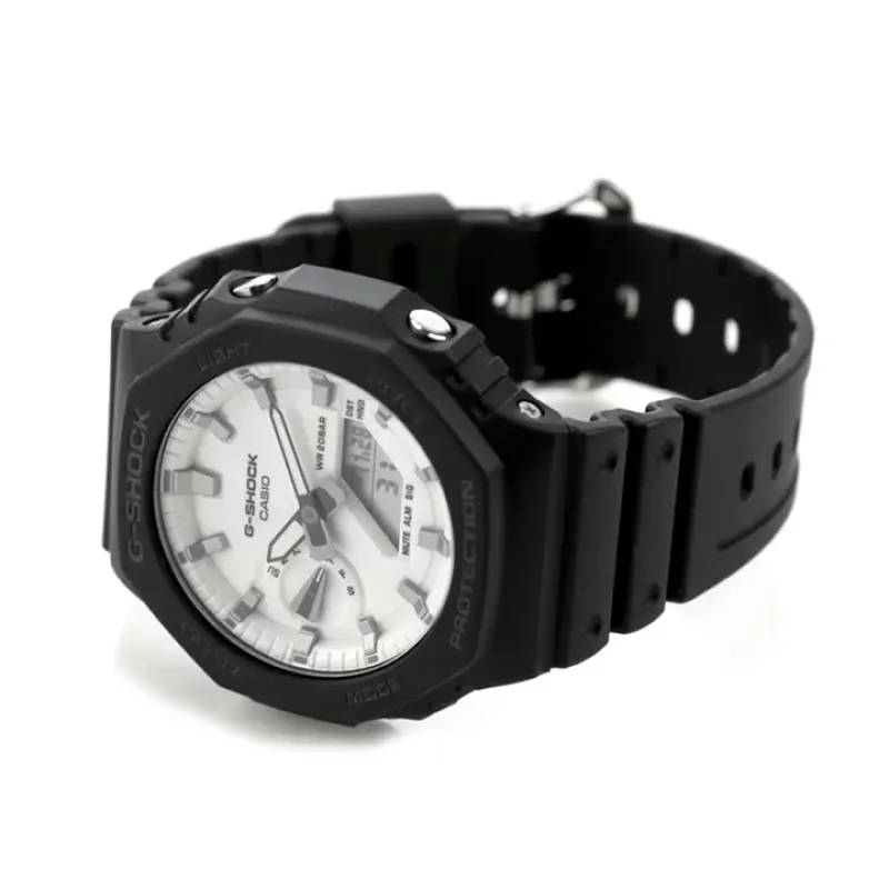 Casio G-Shock Carbon Core Guard White Dial Men's Watch- GA-2100WD-1A